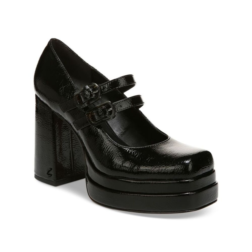 NWT CIRCUS NY Womens Black 1-1/2" Platform Pepper Block Heel Mary Jane 8.5 M